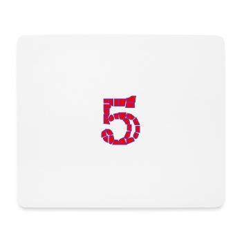 5. 5 YEARS. 5th ANNIVERSARY. 5 YEAR ANNIVERSARY - Mouse Pad (horizontal) - white - Front