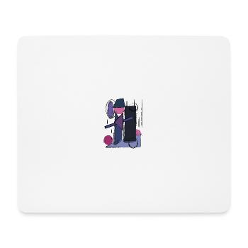 Geometric abstraction in retro style - Mouse Pad (horizontal) - white - Front