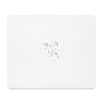 Two minimalist feet - Mouse Pad (horizontal) - white - Front