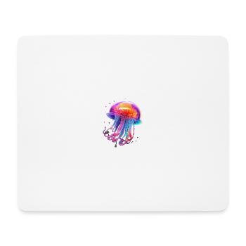 LGBTQIA+ Rainbow Jellyfish - Mouse Pad (horizontal) - white - Front