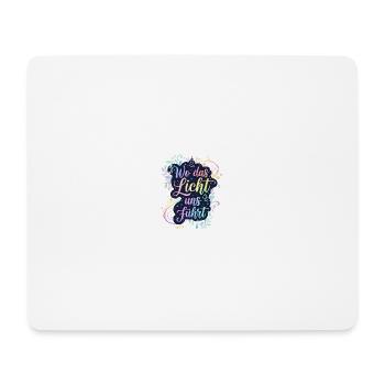 Wo das Licht uns führt - Mousepad (Querformat) - Weiß - Vorne
