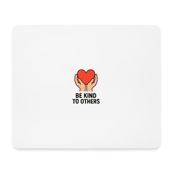Hands Holding Heart of Kindness - Mouse Pad (horizontal) - white - Front