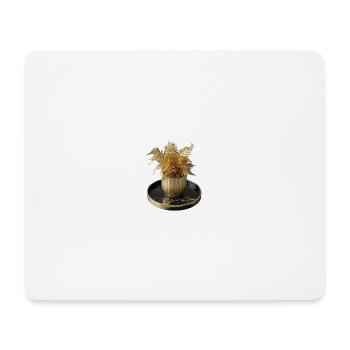 Modern Art Golden Fern - Mouse Pad (horizontal) - white - Front