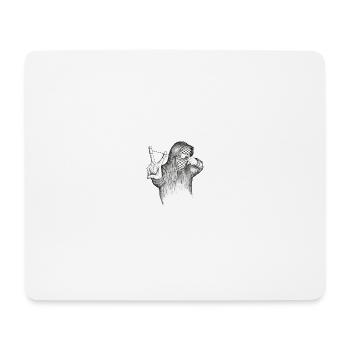 GIrl in Gaza - Mouse Pad (horizontal) - white - Front