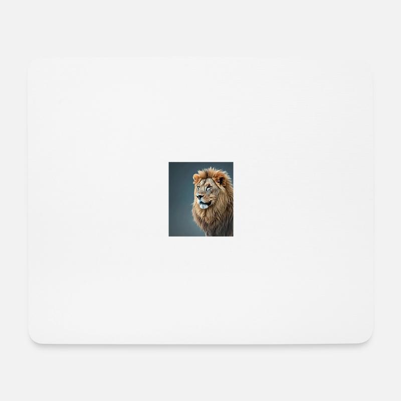 Lion - Mousepad (Querformat) - Weiß