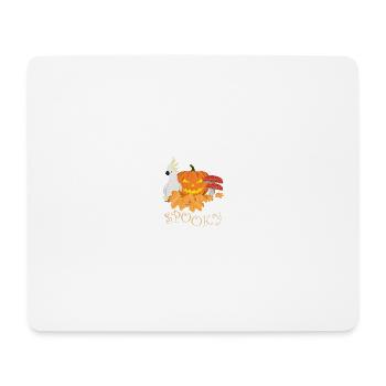 Cacatoès Birdwatcher Halloween Spooky - Tapis de souris (format paysage) - blanc - Devant