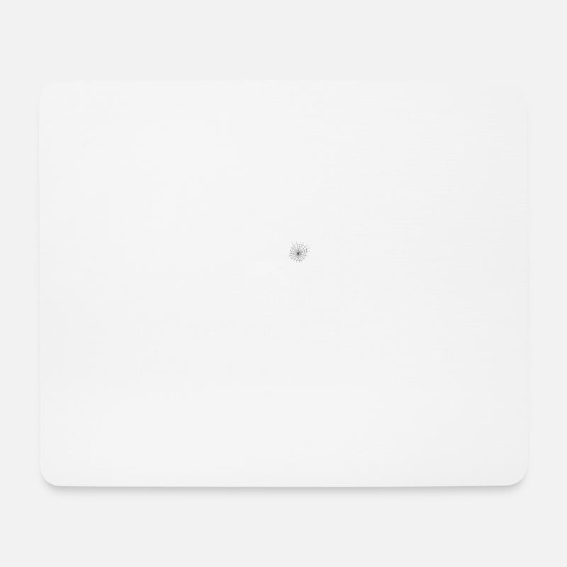Spinnennetz - Mousepad (Querformat) - Weiß