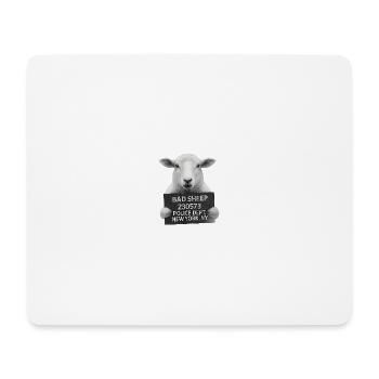 Motif du bouclier de mouton mauvais - Tapis de souris (format paysage) - blanc - Devant