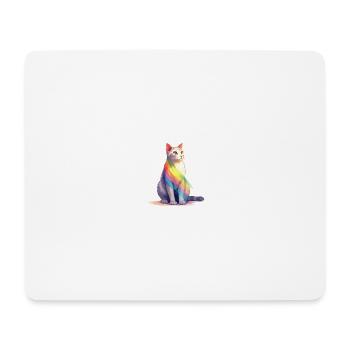 LBTQ+ Cat - Mouse Pad (horizontal) - white - Front