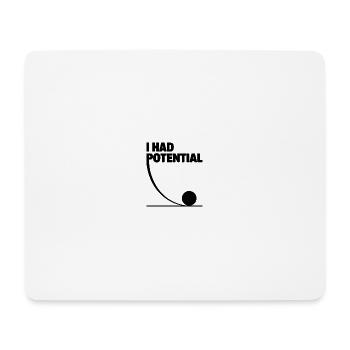 Potenzial in Bewegung Wissenschaft Witz - Mousepad (Querformat) - Weiß - Vorne