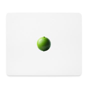 Frische Limette – Minimalistische Natur - Mousepad (Querformat) - Weiß - Vorne