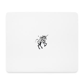 Einhorn - Mousepad (Querformat) - Weiß - Vorne