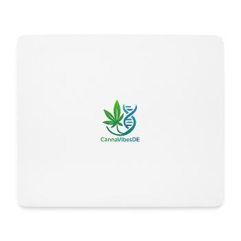 CannaVibesEn - Mouse Pad (horizontal) - white - Front