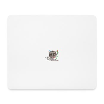 Vinyl Record Heartbeat Music - Mouse Pad (horizontal) - white - Front