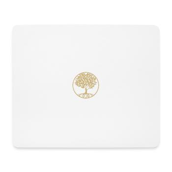 Lebensbaum Gold - Mousepad (Querformat) - Weiß - Vorne