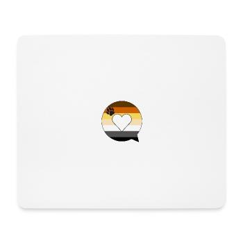 Sprechblase Bear Fetish Gay Pride LGBTIQ Queer - Mousepad (Querformat) - Weiß - Vorne