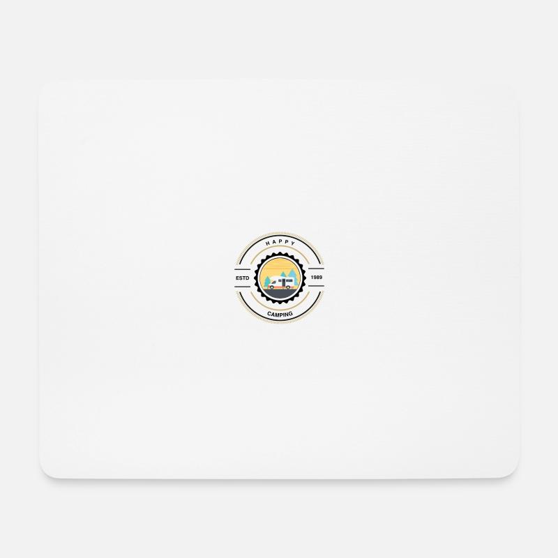 Camping - Mousepad (Querformat) - Weiß