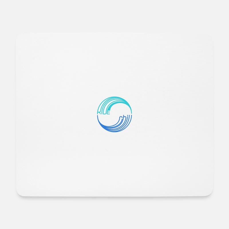 RIDE and chill - Mousepad (Querformat) - Weiß