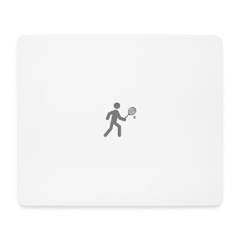 Tennis Spieler Sportminimalistisches Design - Mousepad (Querformat) - Weiß - Vorne