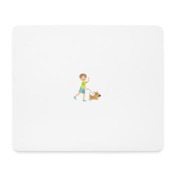 Hund - Mousepad (Querformat) - Weiß - Vorne