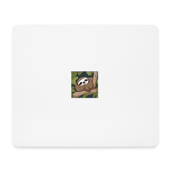 Cute sleeping sloth - Mousepad (Querformat) - Weiß - Vorne