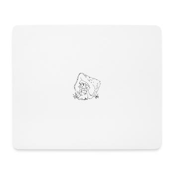 Fille champignon - Tapis de souris (format paysage) - blanc - Devant