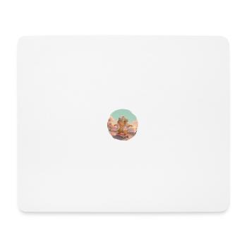 Capybara Skateboard Hawaii - Tapis de souris (format paysage) - blanc - Devant