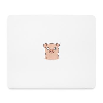 TINY ACTIVISTS | Schwein - Mousepad (Querformat) - Weiß - Vorne