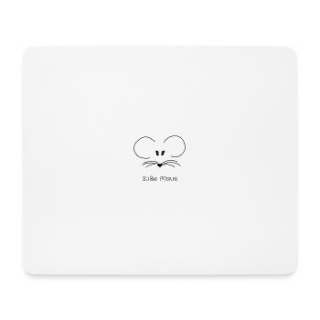 Süße Maus. Maus. Gesicht - Mousepad (Querformat) - Weiß - Vorne