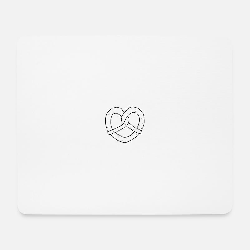 Breze. Herz. Brezel - Mousepad (Querformat) - Weiß
