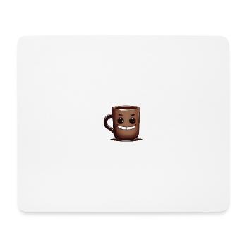 Tasse en chocolat sucré - Tapis de souris (format paysage) - blanc - Devant