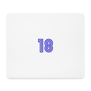 18. 18 JAHRE ALT. 18-JÄHRIGES JUBILÄUM. GEBURTSTAG 18 JAHRE. - Mousepad (Querformat) - Weiß - Vorne
