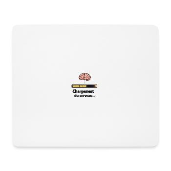 Chargement du cerveau en progression - Tapis de souris (format paysage) - blanc - Devant
