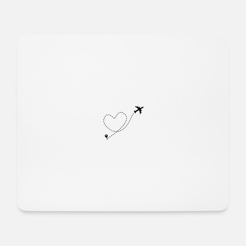 Flug mit Demenz - Mousepad (Querformat) - Weiß