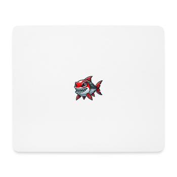 Piranhas - Tapis de souris (format paysage) - blanc - Devant