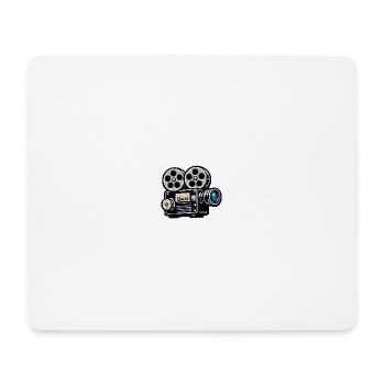 Vintage Filmprojektor Illustration - Mousepad (Querformat) - Weiß - Vorne