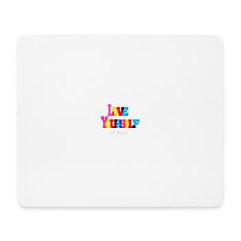 Love yourself - Mousepad (Querformat) - Weiß - Vorne