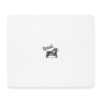 But ! Soccer Goal – Design de football dessiné à la main - Tapis de souris (format paysage) - blanc - Devant