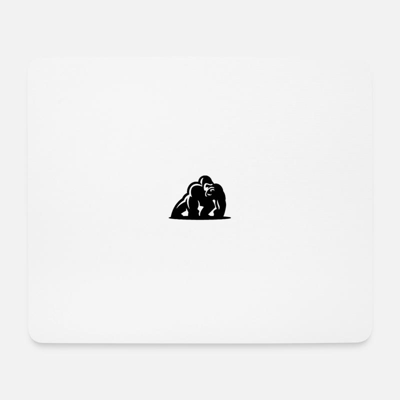 Gorilla Gorille - Mouse Pad (horizontal) - white