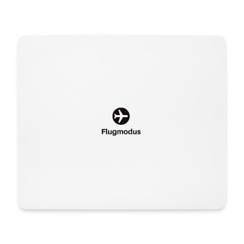 Flugmodus - Mousepad (Querformat) - Weiß - Vorne