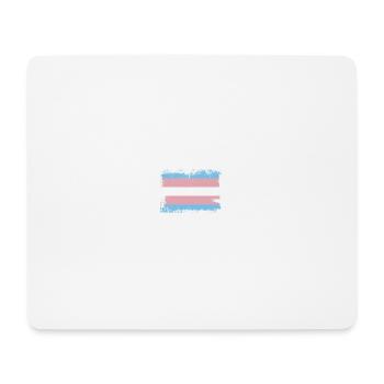 Trans Pride Flag - Mousepad (Querformat) - Weiß - Vorne
