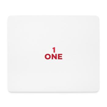 AUSGEWIESENE NUMMER EINS IN ROT - Mousepad (Querformat) - Weiß - Vorne