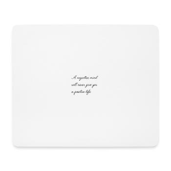 Dicton motivationnel anglais - Tapis de souris (format paysage) - blanc - Devant