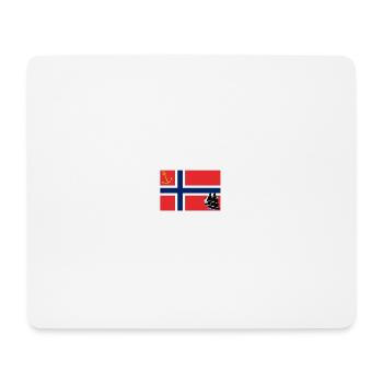 Norwegische Seeflagge - Mousepad (Querformat) - Weiß - Vorne
