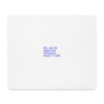 Black Lives Matter Flieder - Mousepad (Querformat) - Weiß - Vorne