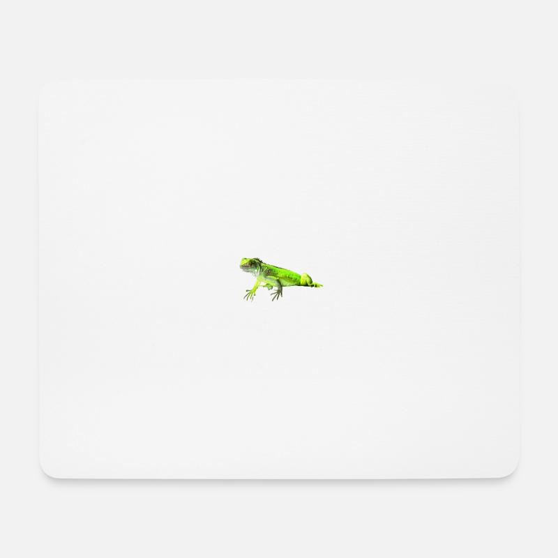 Leguan - Mousepad (Querformat) - Weiß