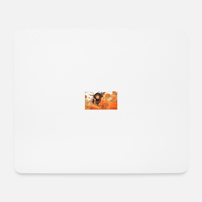 woman thinking - Mousepad (Querformat) - Weiß