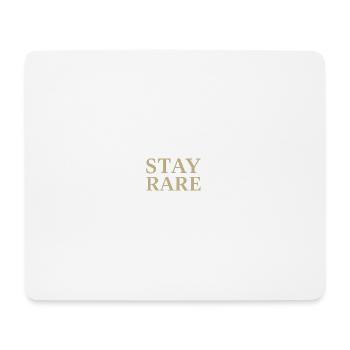 Motif à empattement Stay Rare - Tapis de souris (format paysage) - blanc - Devant