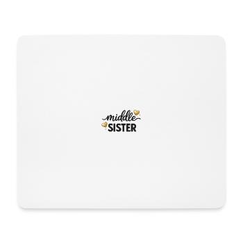 Middle Sister Shirt Mittlere Geschwisteroutfit - Mousepad (Querformat) - Weiß - Vorne