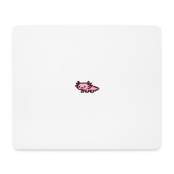 Axolotl pixel art rose pixelisé - Tapis de souris (format paysage) - blanc - Devant